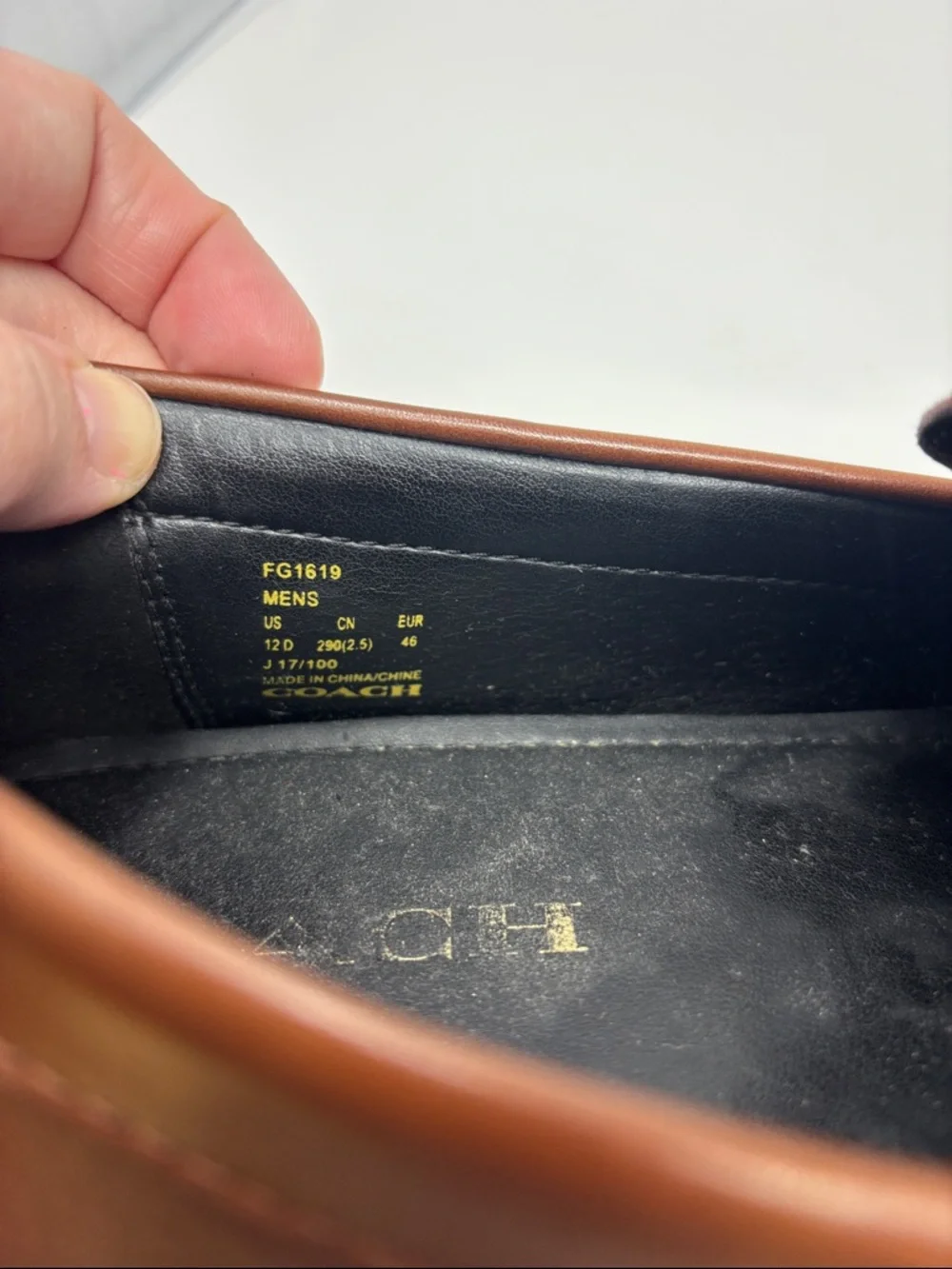 Coach |‎ 12D 12 D Men's Brown Leather Bit Loafers